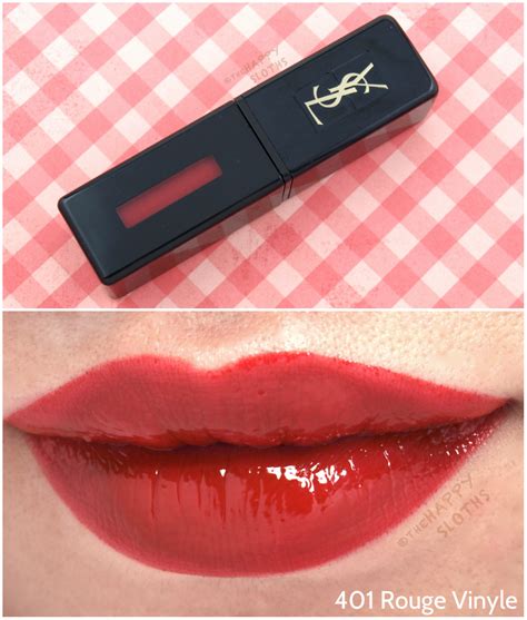 ysl vinyl cream lip stain 401 rouge vinyl|yves saint laurent lip stain.